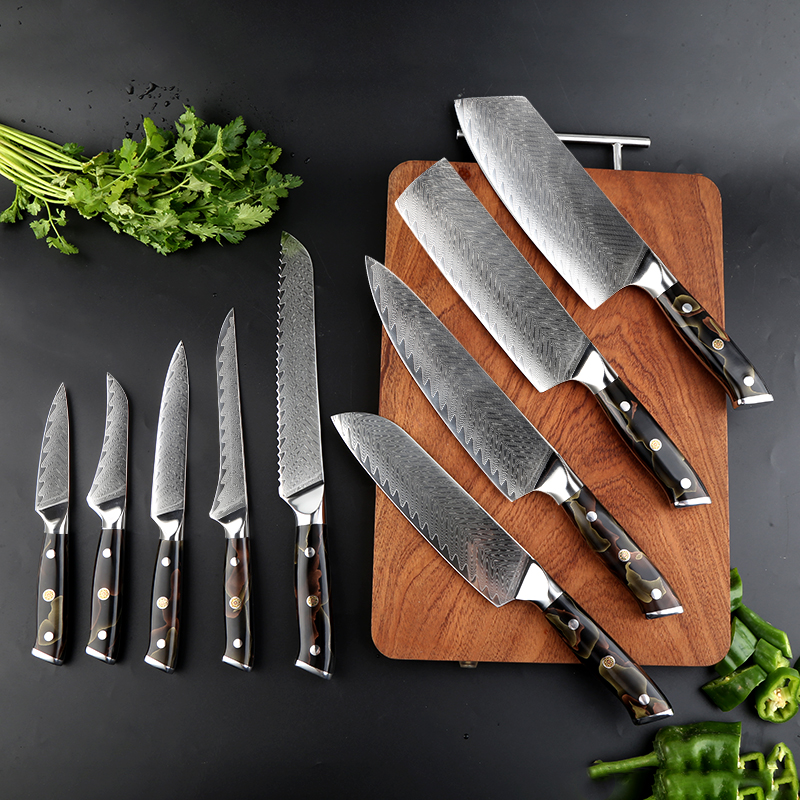 Kitchen Damascus Knife Set – Precision, Durability, and Elegance